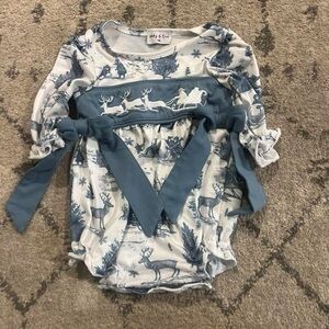 Abby & Evie Christmas romper